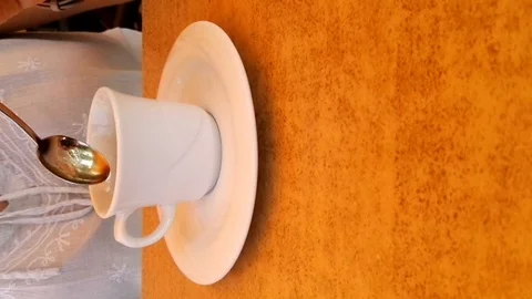 Drinking coffee with copy space Stock Footage 92956736