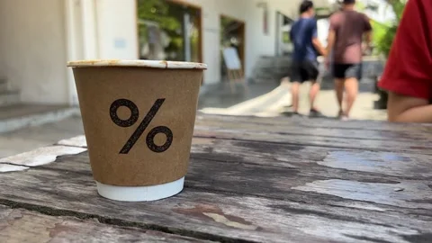 Drinking Coffee in a Park Stock Footage 168657741