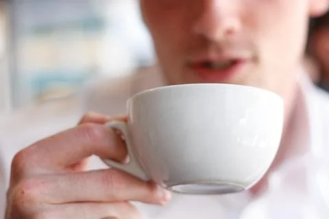 Drinking coffee Stock Photos