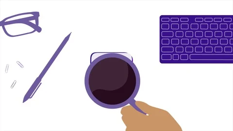 Drinking coffee at work 스톡 동영상 111573081