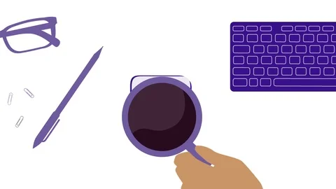 Drinking coffee at work 스톡 동영상 111573089