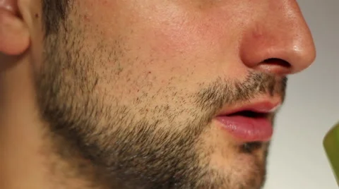 Drinking a Cup Close Up Stock Footage 46113487