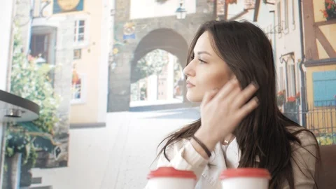 Drinking a cup of extraordinary coffee Stock Footage 117267095