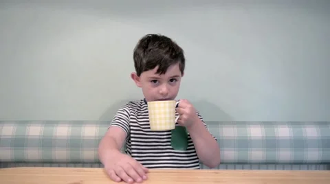 Drinking a cup of tea Stock Footage 54035348