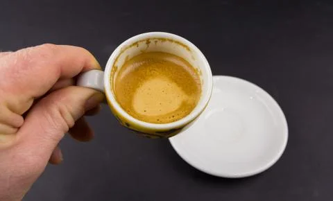 Drinking espresso Stock Photos