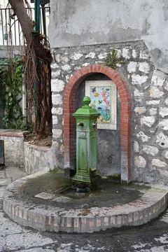 Drinking Fountain Capri Foto stock