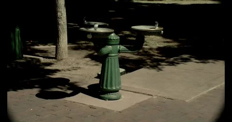 Drinking Fountain Stock Footage 292835434