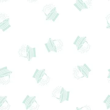 Drinking fountain glyph seamless pattern Stock Illustration