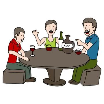 Drinking game Stock Illustration