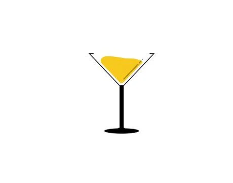 Drinking Glass Flat Icon on white background in vector illustration Stock Illustration