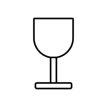 Drinking glass icon vector Stock Illustration