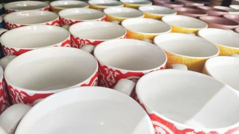 Drinking glasses display Stock Photos