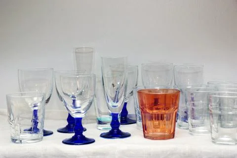 Drinking glasses Stock Photos