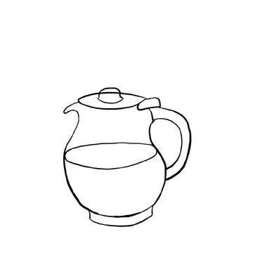 Drinking jug Stock Illustration