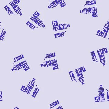 Drinking oral rehydration solution glyph seamless pattern Illustrazione stock