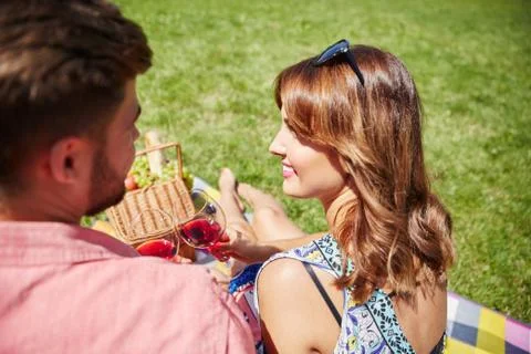 Drinking to our love Stock Photos