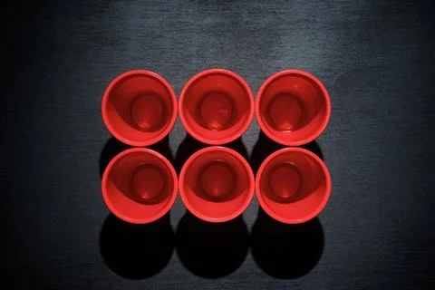 Drinking plastic cups Stock Photos