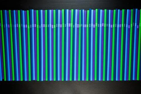 Drinking plastic straws 写真素材