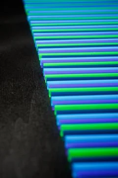 Drinking plastic straws 写真素材
