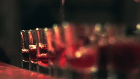 Drinking shots in the bar Stock Footage 138371349