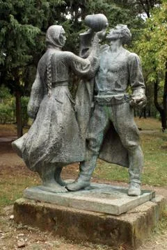 Drinking solger Stock Photos