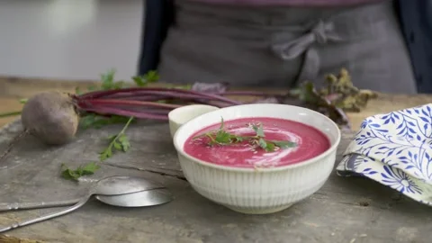 Drinking Soup Stock Footage 140268867