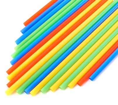 Drinking straw background Stock Photos