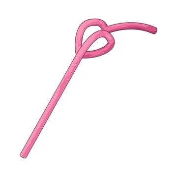 Drinking straw illustration Stock Illustration