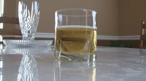 Drinking Straw Thrown into Glass 스톡 동영상 8864866