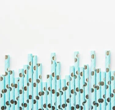 Drinking straws for party Stock Photos