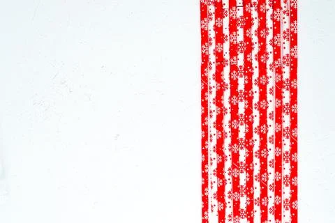 Drinking straws for party on white background. Top view of colorful paper str 库存照片