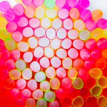 Drinking straws as perfect background Stock Photos