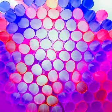 Drinking straws as perfect background Stock Photos
