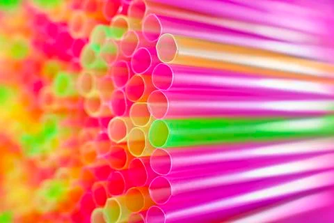 Drinking straws as perfect background Stock Photos