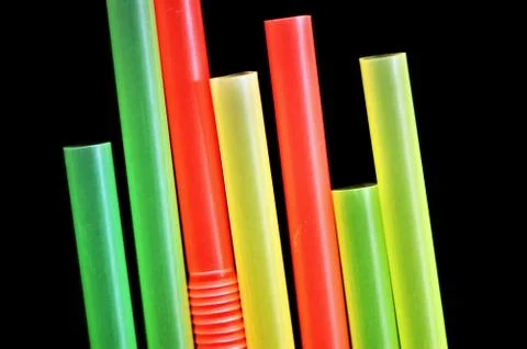 Drinking straws Foto stock
