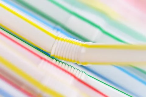 Drinking straws Stock Photos