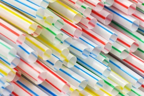 Drinking straws Stock Photos