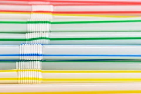 Drinking straws Foto stock
