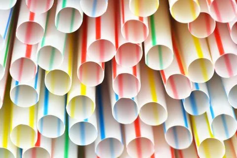 Drinking straws Stock Photos