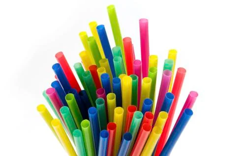 Drinking straws Stock Photos