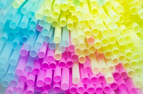 Drinking straws Stock Photos