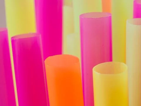 Drinking straws Stock Photos