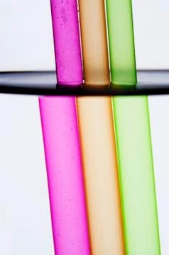 Drinking straws refracted Stock-Illustration