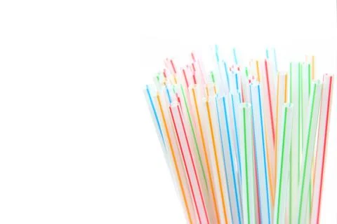Drinking straws tips Stock Photos