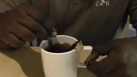 Drinking tea Stock Footage 125543069