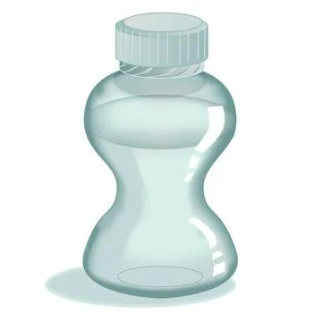 Drinking Water Bottle Vector Illustration Stock Illustration