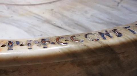 A drinking water font 스톡 사진