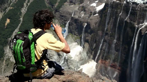 Drinking water Stock Footage 22665587
