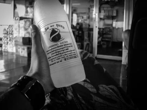 Drinking Water. Stock Photos