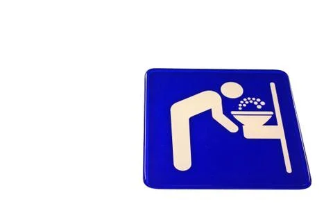 Drinking water sign 스톡 사진
